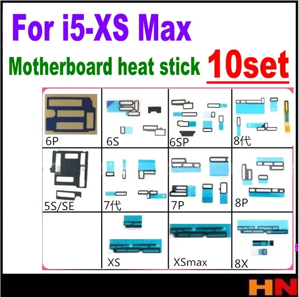 10 комплектов для iphone X XS Max 5S SE 6 7 8 plus основная плата встроенное сиденье FPC LCD пена