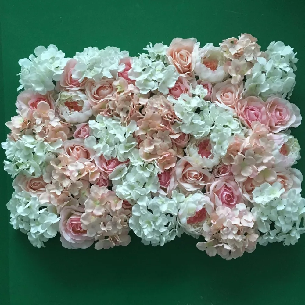 Artificial Silk Flower Wedding Road Lead Hydrangea Peony ... on Silk Flower Wall id=71476