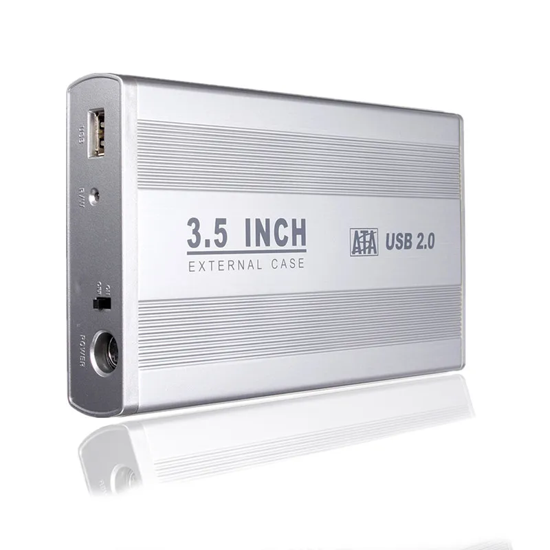 New Arrival 3 5 inch Silver USB 2 0 SATA External HDD HD Hard font b