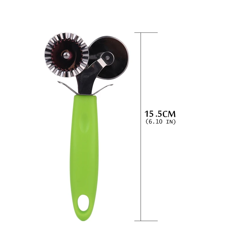 Double Roller Pizza Knife Cutter Pastry Pasta Dough Wheel Rolling Slicer Pastry Cutting Tools Double Roller Pizza Knife Cutter Pastry Pasta Dough Wheel Rolling Slicer Pastry Cutting Tools