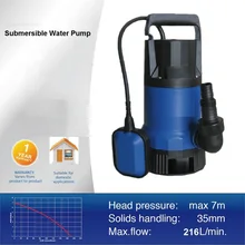 750W 220V-240V high pressure Electric Sewage submersible well pump for water supply & drainage, vegetables irrigation9m cable 750W 220V-240V high pressure Electric Sewage submersible well pump for water supply & drainage, vegetables irrigation9m cable