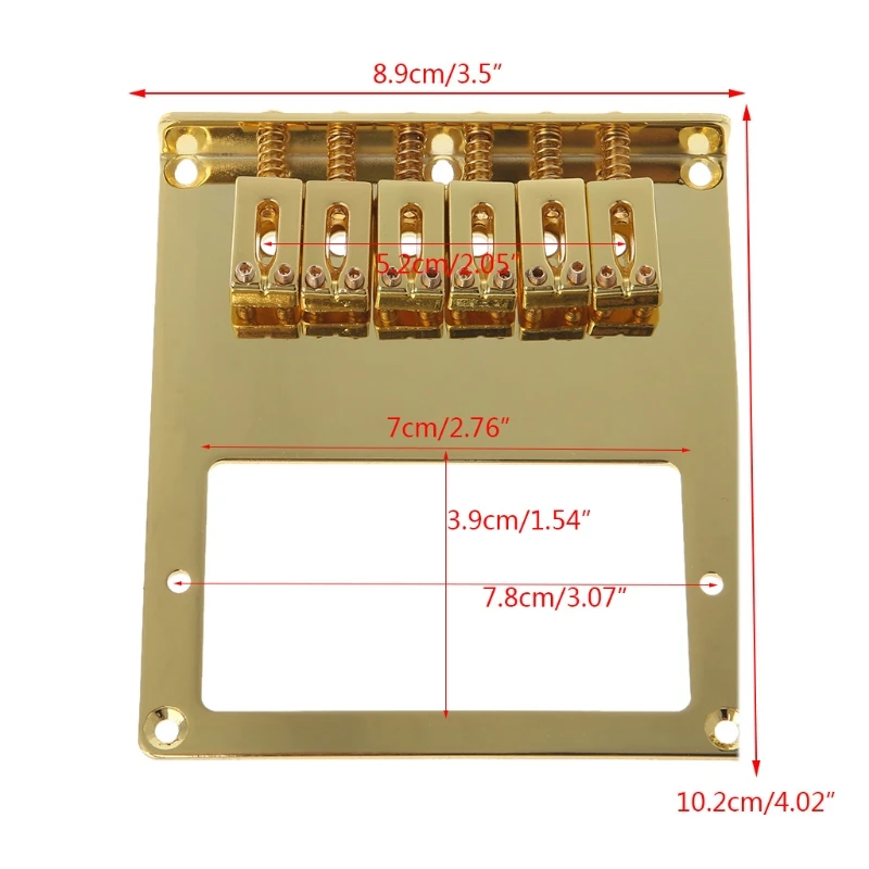 6 квадратных седло хамбакер гитары мост Запчасти аксессуары