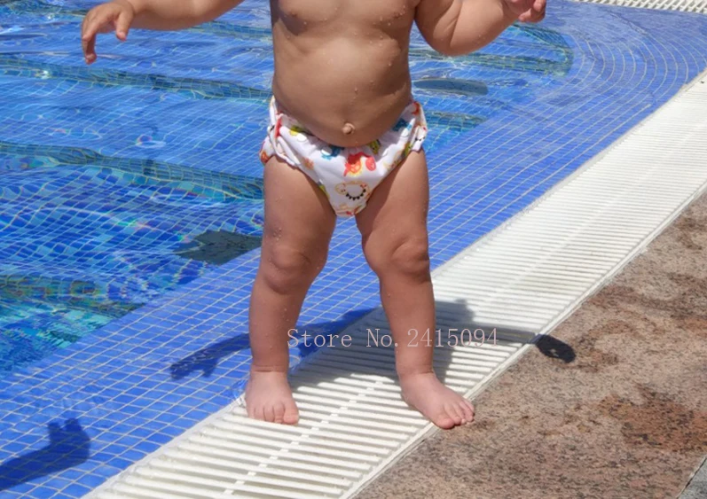 B Baby Reusable Swim Diaper Washable Pool Pants Swimwear for 10-40lbs Boys Girls 