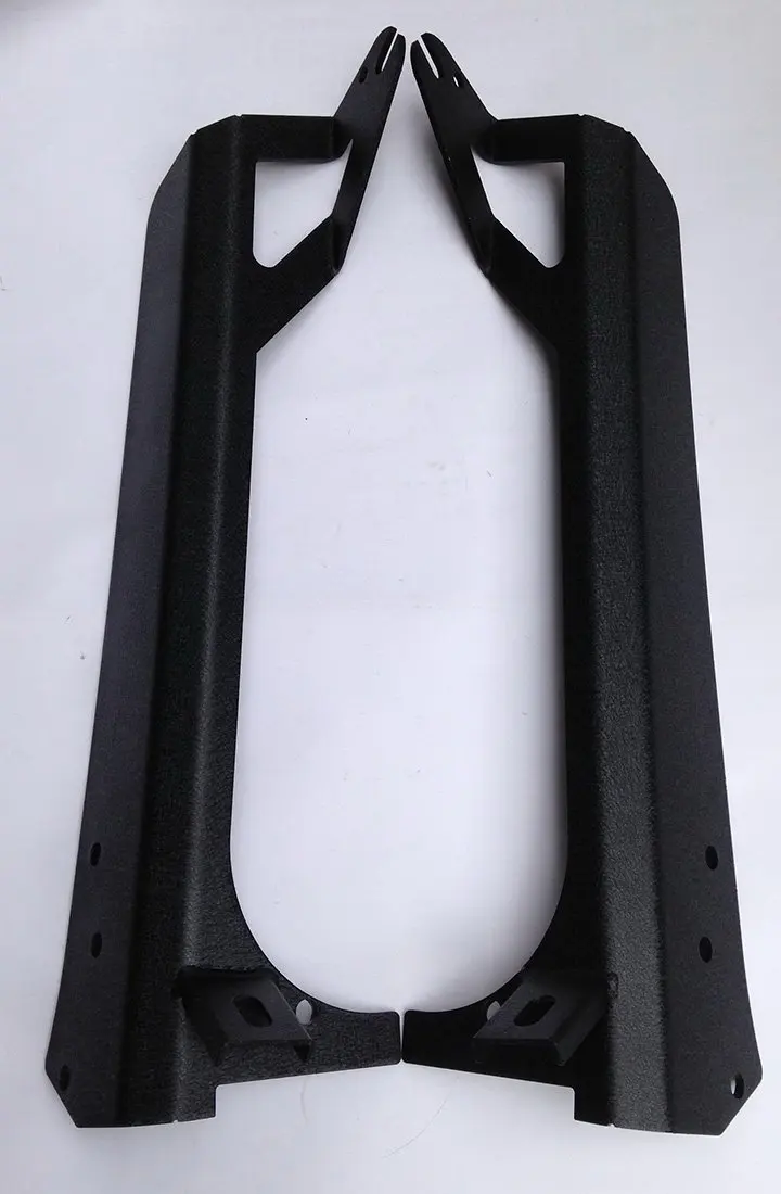 

Black Steel Upper Windshield Mounting Brackets with A-pillar Bracket for 52 inch LED Light Bar for 97-06 Jeep Wrangler TJ