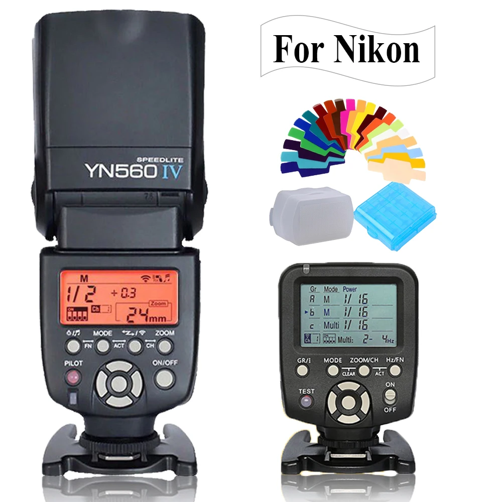 YONGNUO YN560 TX LCD Wireless Flash Controller+YN 560IV Flash Speedlite