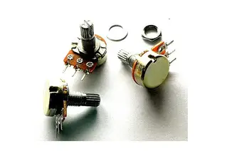 

20pcsHigh Quality WH148 B5K Linear Potentiometer 15mm Shaft With Nuts And Washers Hot