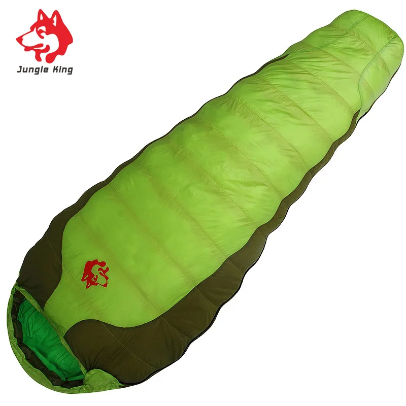 

Jungle King 1KG Duck Down Filling -20 Degree Mummy Bag Splicing Lightweight Sleeping Bag Waterproof Camping Trip Sleeping Bag