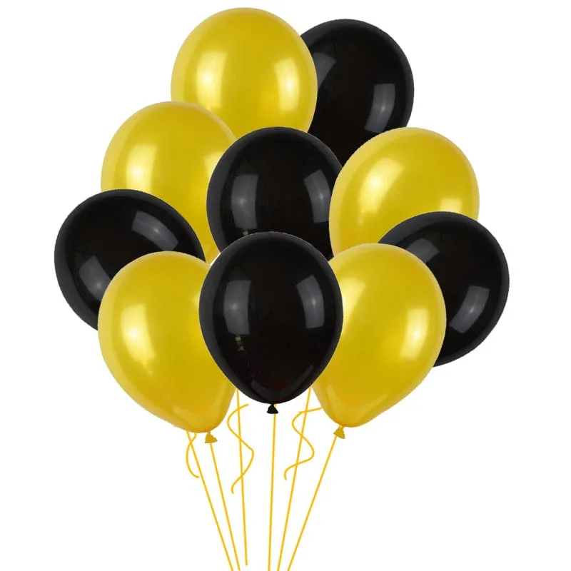 Золотые черные украшения на день рождения звезда шары в виде сердца набор 32 дюймов номер фольги шар для детей день рождения товары для вечеринок