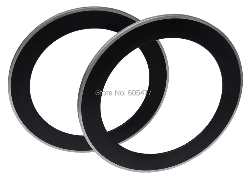 

Brand New - Full Carbon Matt Road Bike Clincher Rim 700C Bicycle Wheel Rims Alloy Brake Side 88mm