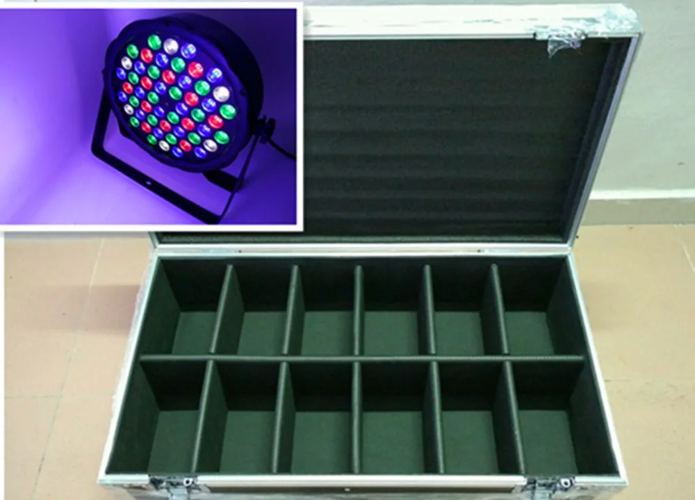 12 unids 54x3 W светодиодный PAR + f световой корпус кабель DMX Dj par rgbw Лавандовый свет диско