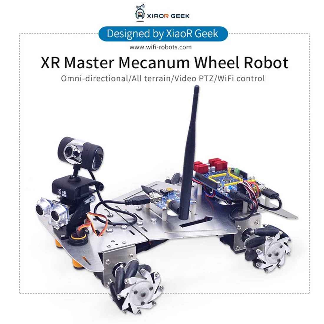 XR мастер всенаправленный Mecanum колесный робот-wifi+ Bluetooth версия с высоким качеством