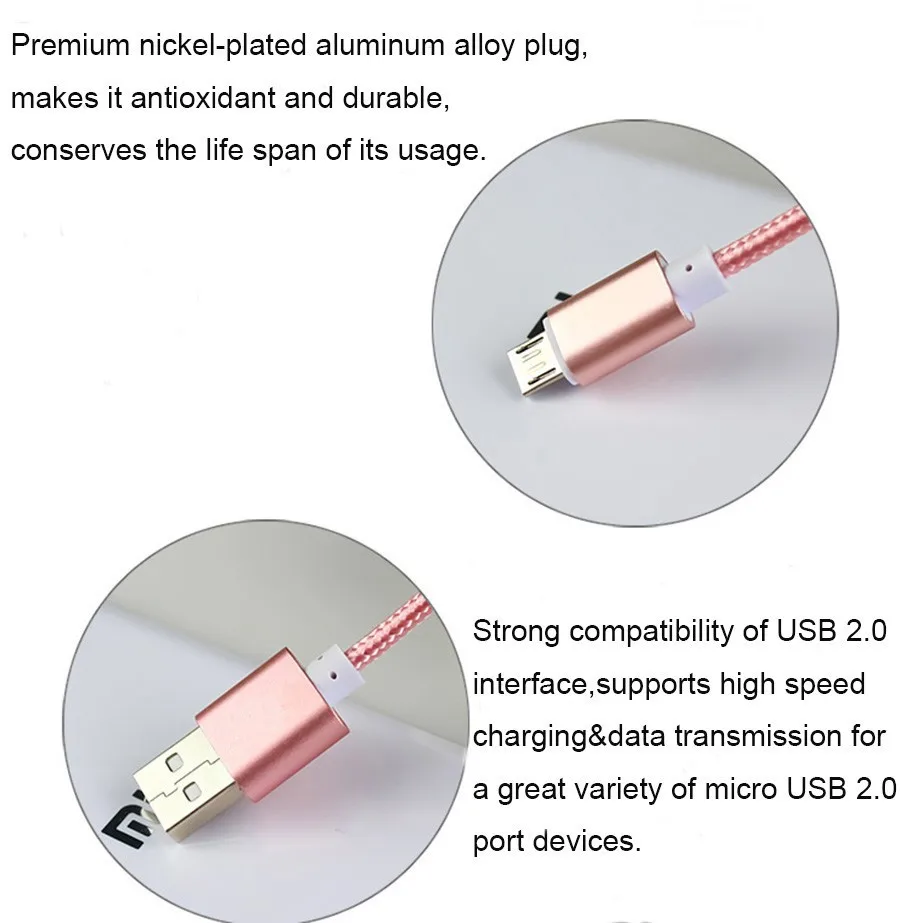 0,25 м 1 м 1,5 м нейлон все микро-usb для устройств на аndroid Быстрый зарядный кабель для быстрой зарядки передачи данных для Galaxy a5/a3/j5/j7//g4/g3/смартфон мобильный телефон