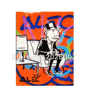 

Handmade alec canvas pop art Alec Graffiti art urban pictures for living room street art