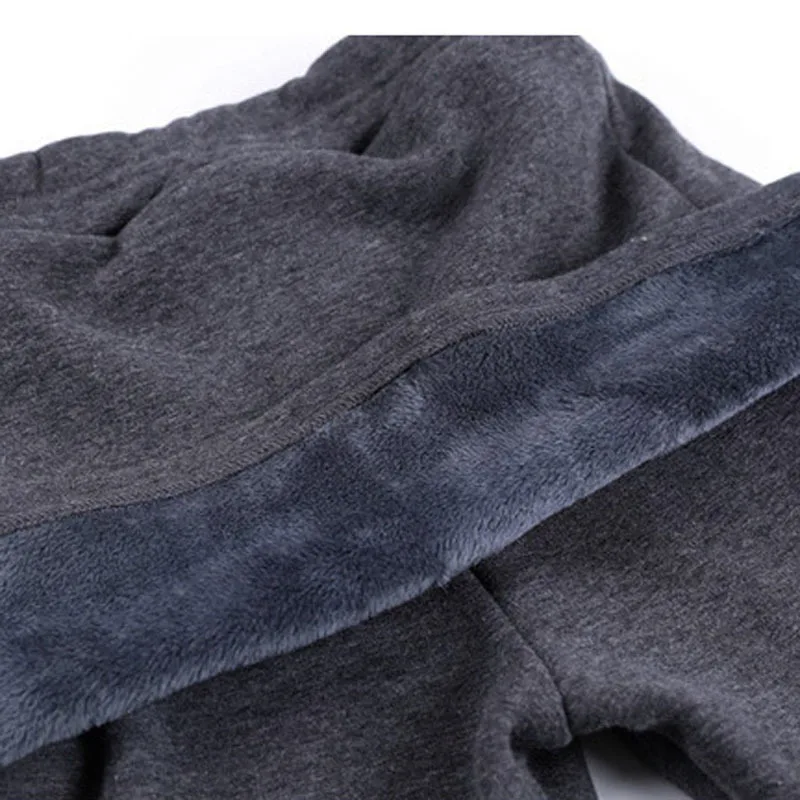 Hinzufügen Fleece Dame Hosen Warm Plus Größe S-4XL Rock + Lange Hosen Frauen Schwarz Winter Leggings