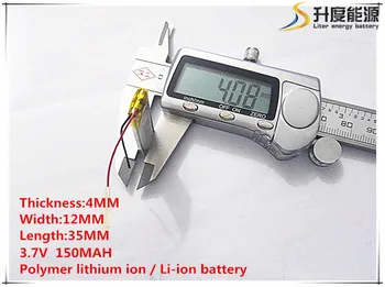 

10pcs [SD] 3.7V,150mAH,[401235] Polymer lithium ion / Li-ion battery for TOY,POWER BANK,GPS,mp3,mp4,cell phone,speaker
