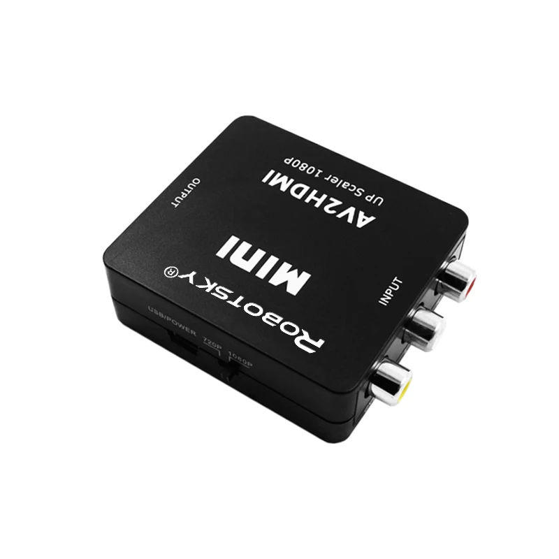  Di alta Qualità Mini AV2HDMI Convertitore Video Reale di HD 720 P 1080 P AV a HDMI RCA AV HDMI cvbs