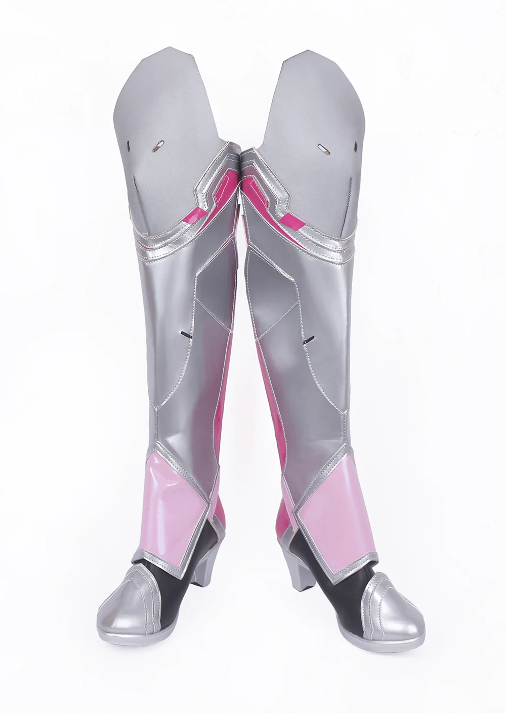 Game OW Mercy Angela Ziegler Pink Skin Cosplay Boots Shoes (2)