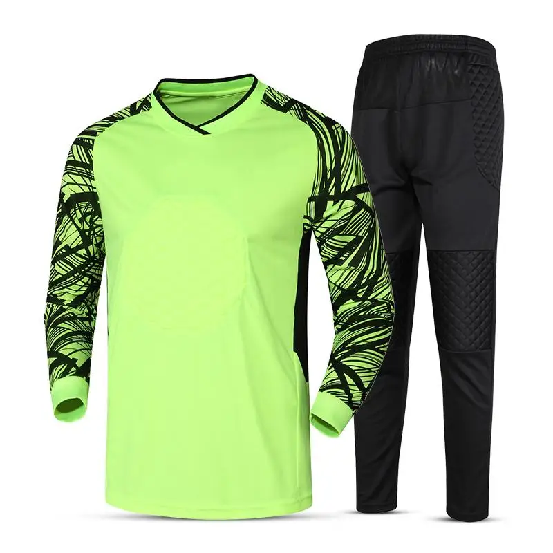 

Training Football Soccer Goalkeeper Jersey 2016 2017 Goalie Sponge Protector Suit Goal Keeper Uniforms maillot de foot