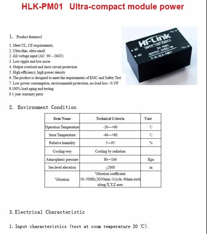 HLK-PM01 HLK-PM03 HLK-PM12 AC-DC 220V 5 V/3,3 V/12 V Мини модуля питания, интеллигентая(ый) бытовой выключатель питания модуль