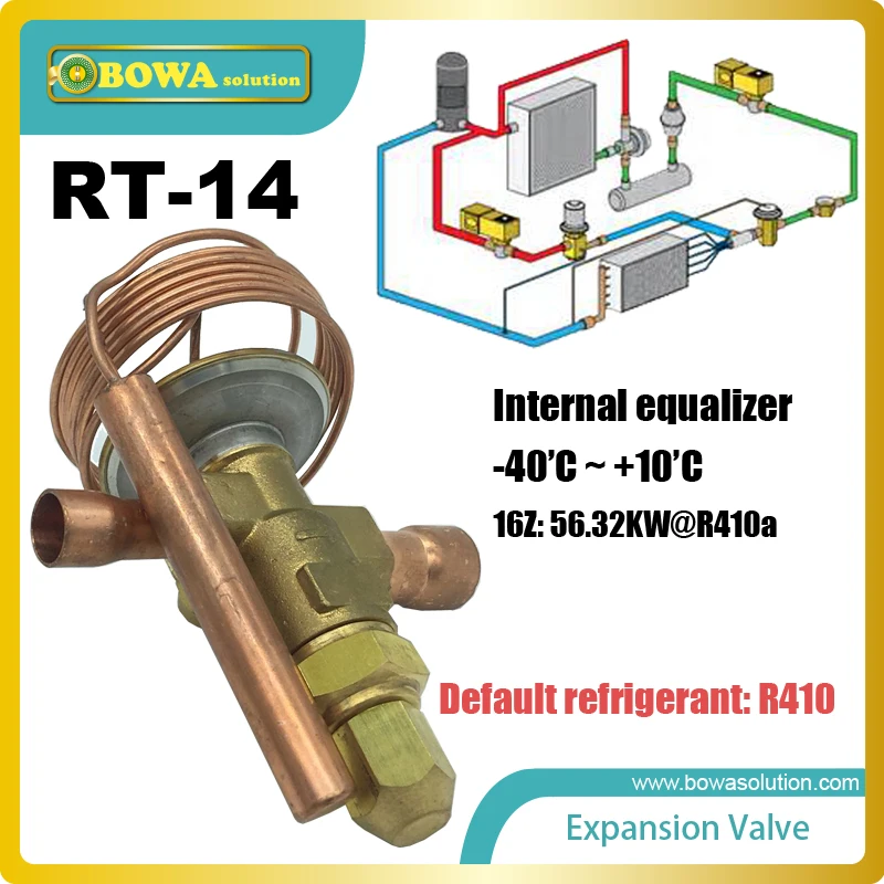RT 14 thermostatic expansion valve is commonly used in the industrial
