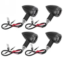 4Pcs Cool Motorcycle Universal Flash Indicator Turn Signal Light Cornering Rear Lamp Brake Lights Motorcycle Turn Signal Light