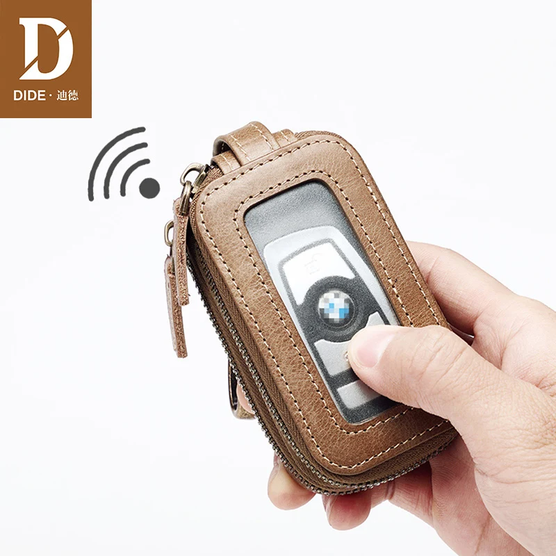Buy DIDE Genuine Leather Car Key Wallets Men Small