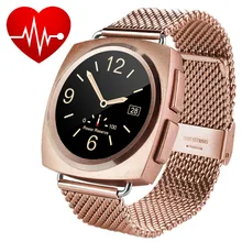 New Elegance Metall Bluetooth Smart Uhren Herzfrequenz Tracker MTK2502C Smartwatch Herz Rythme Intelligenz Uhr Für Frauen Dame