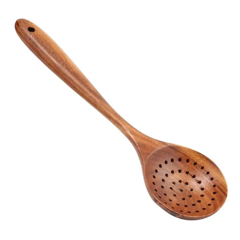 4 типа антипригарная деревянная лопатка кухонная посуда лопатка для еды посуда полезный кухонный инструмент посуда - Цвет: C
