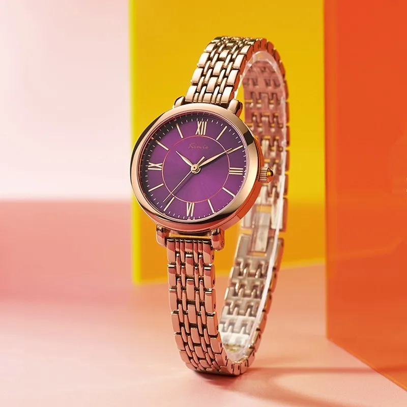 KIMIO Simple Roman Numerals Dial Rose Gold Bracelets For Women Luxury Brand Watch Women Quartz Womans Watch Ladies Wrist Watches KIMIO Simple Roman Numerals Dial Rose Gold Bracelets For Women Luxury Brand Watch Women Quartz Womans Watch Ladies Wrist Watches
