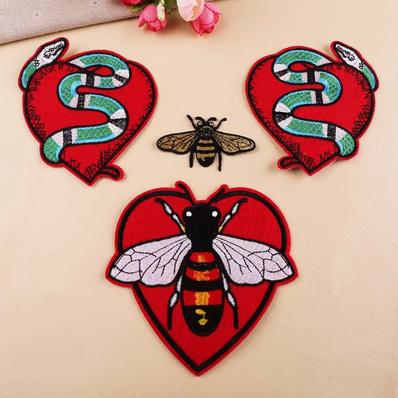 

Tide brand DIY love snake love bee clothes decoration patch stickers