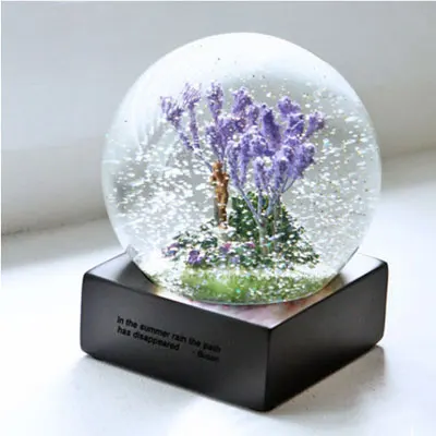 10*11,5 см Красивые четыре сезона снежные глобусы стекло домашнее настольное украшение Свадьба День рождения Рождество год подарки - Цвет: Summer