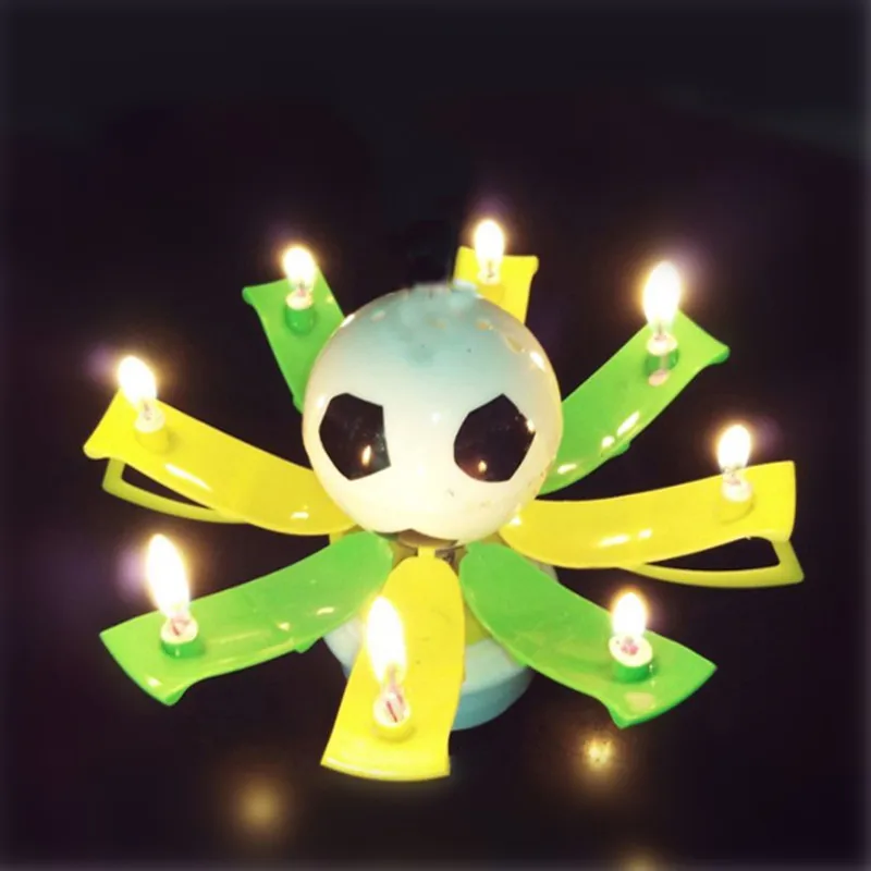 The Amazing Birthday Wish Candles Romantic Musical Football trophy