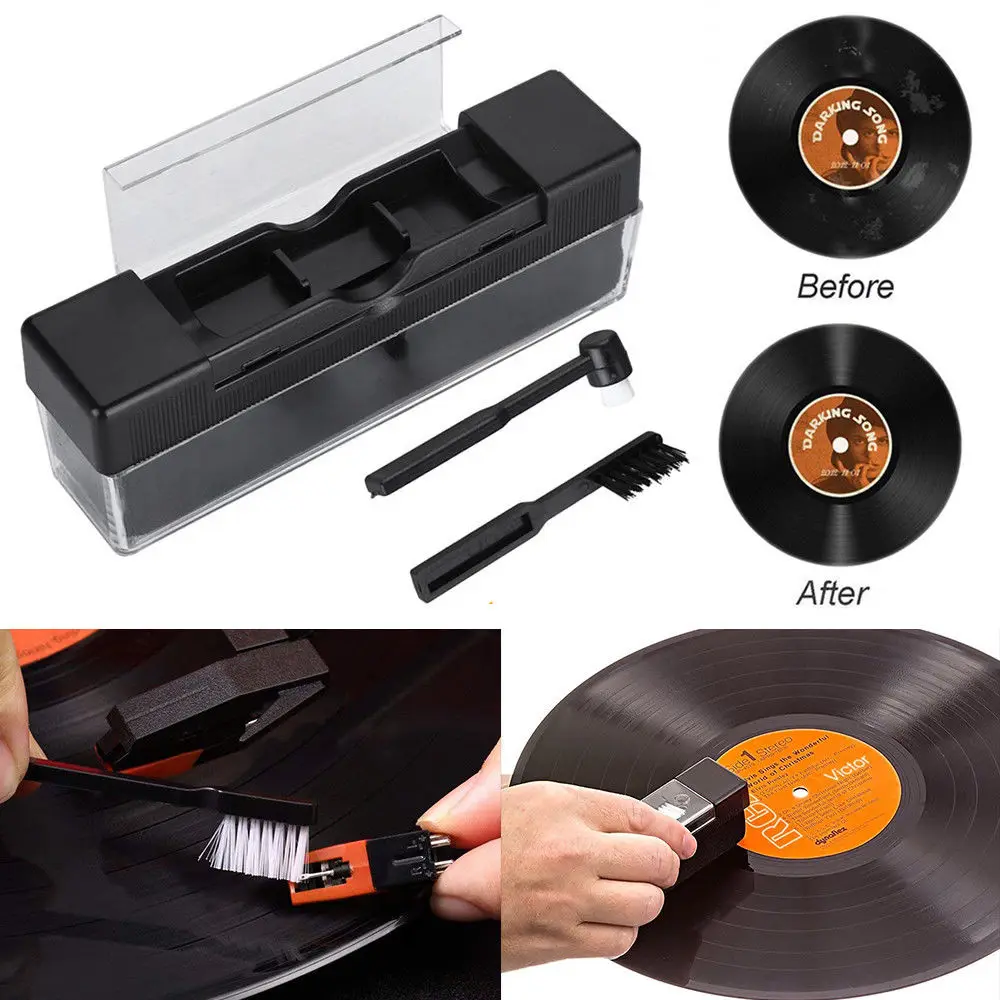 

1 Pcs Combination Vinyl Records Cleaning Kit Turntables Cleaning Kit With Small Brush LP Phonograph Record Cleaning Kit