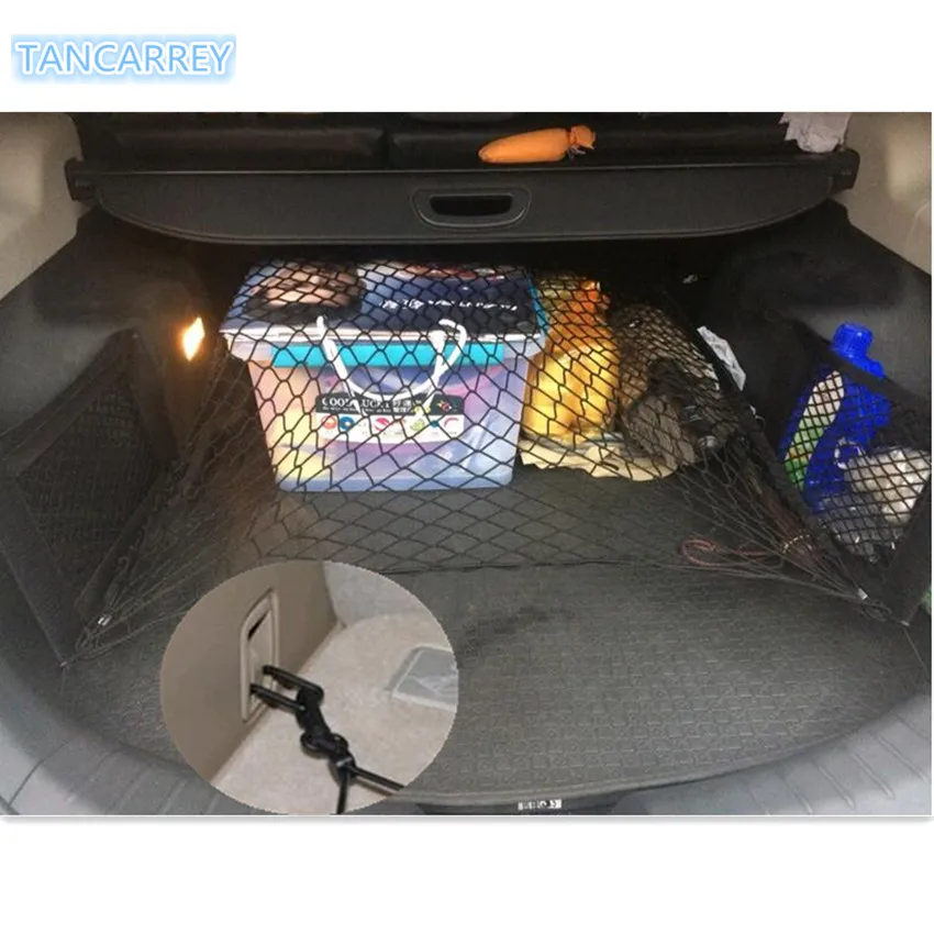 Автомобильный нейлоновый стрейч багажная сетка сумка стойка для Subaru Impreza спойлер Forester XV Legacy B4 Outback Sti Tribeca Wrx Brz