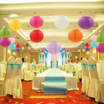 

10 '' (25cm) 30Pcs/lot Chinese paper lantern, round lamp, Wedding Festival Party Lampion decor Christmas decoration for home