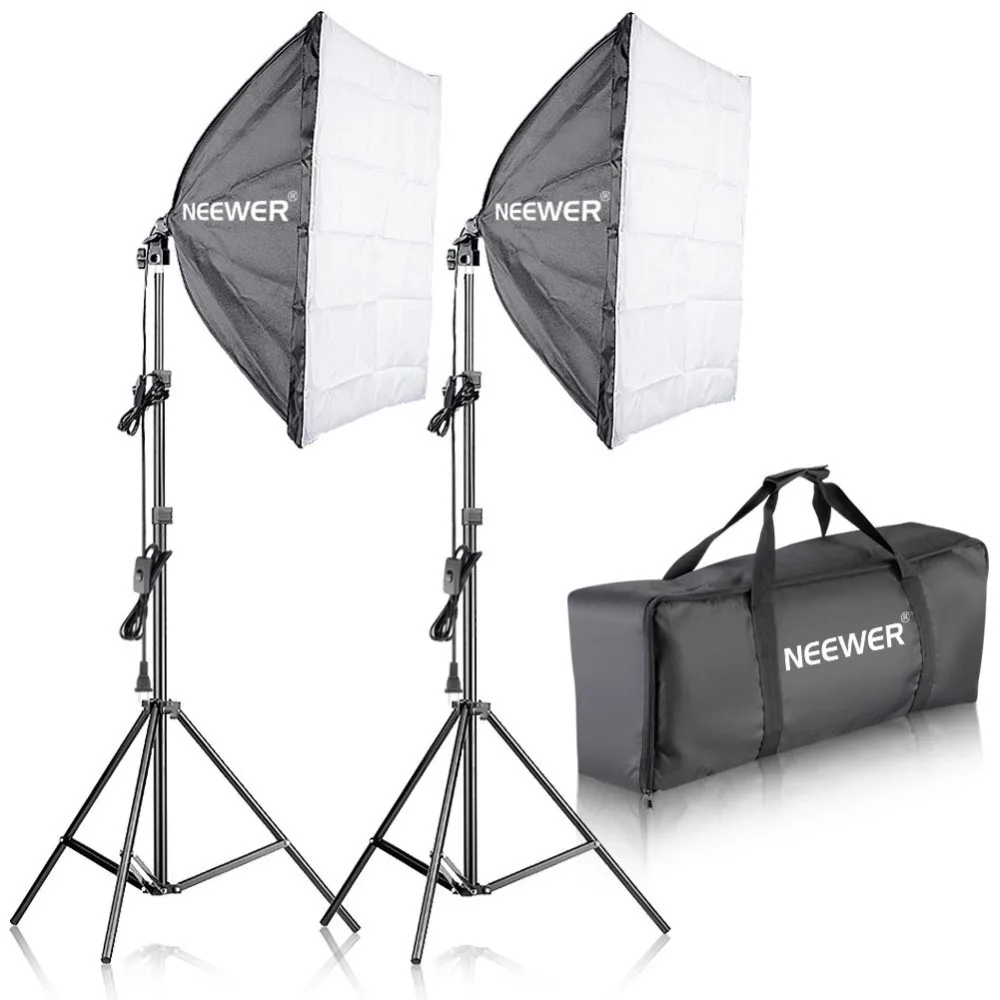 

Neewer 700W Professional Photography 24x24 inches/60x60 centimeters Softbox with E27 Socket Light Lighting Kit