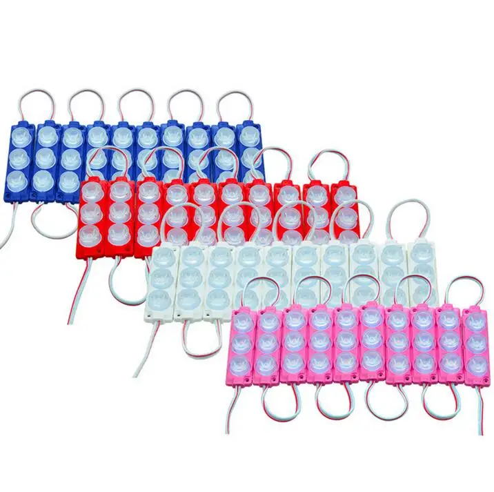SMD 3030 светодиодный модуль Sidelighting 3 светодиодный s 3030 светодиодный модуль лампы с объективом Горячая свет для рекламные вывески