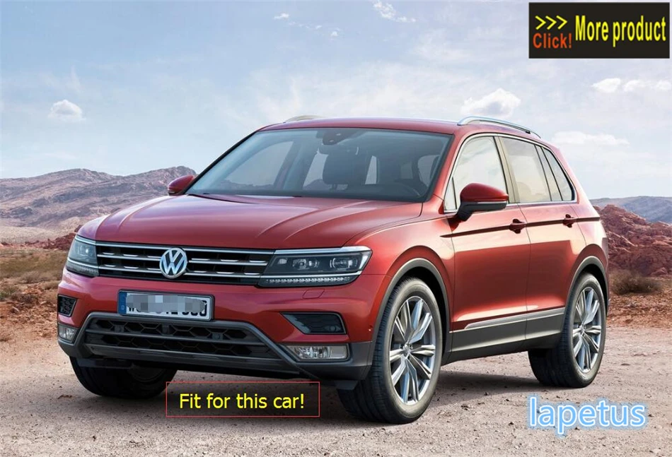 Lapetus аксессуары подходят для Volkswagen VW Tiguan- Экранирование сетки Передняя Решетка Вставка чистая Защитная крышка комплект