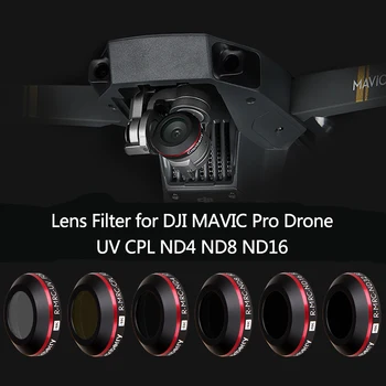 

UV ND4 ND8 ND16 CPL Lens Filter for DJI Mavic Pro Platinum Camera Drone Polarizing Neutral Density Filter with Protective Case