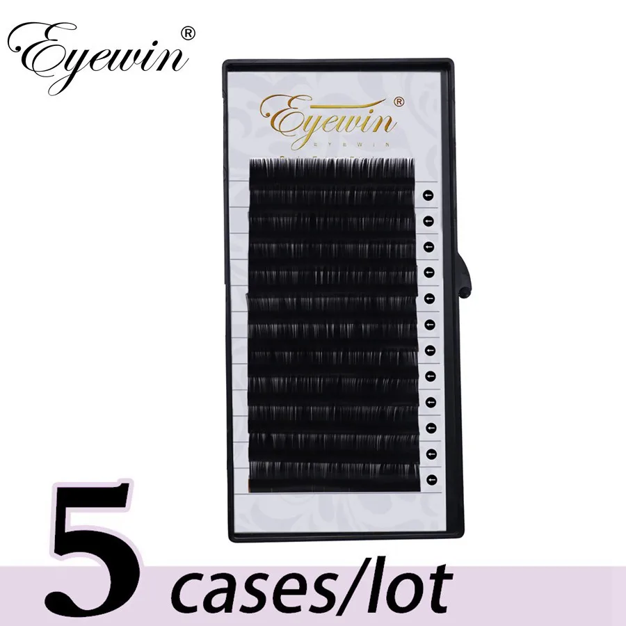 

Eyewin 5 case/lot C/D Curl Natural mink fake eyelashes extension individual eyelashes lashes make up tools mink false eyelashes