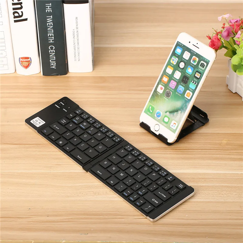 Folding wireless Bluetooth keyboard multi system universal mobile phone