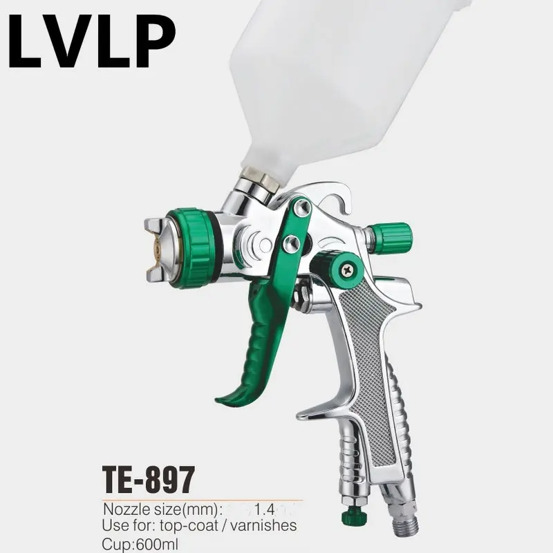 professional LVLP spray gun pintura en aerosol pneumatic pistols 1.4mm gravity type paint