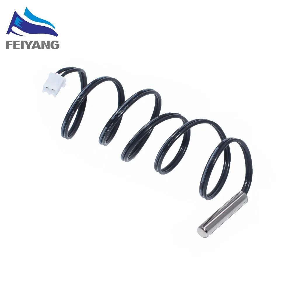 

Hot 50cm NTC Thermistor Temperature Sensor Waterproof Probe Wire 10K 1% 3950 W1209 W1401 cable
