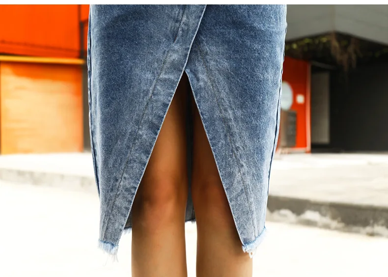 Skirt of female skirt hairline furl furl to wrap hip bull-puncher skirt irregular tassel tall waist skirt of halter MIDI skirt (7)