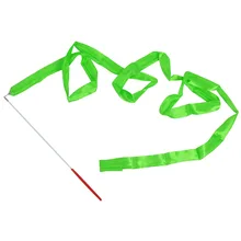 Гимнастический танец ленты ритмический Гимнастический Стример руки палку Год Вечерние