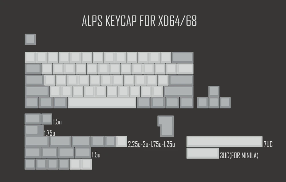 XDA ALPS пустые брелки пустые белые серые для MX механическая клавиатура gh60 покер xd64 xd60 xd68 xd84 xd96 Планк 87 104 ansi tkl