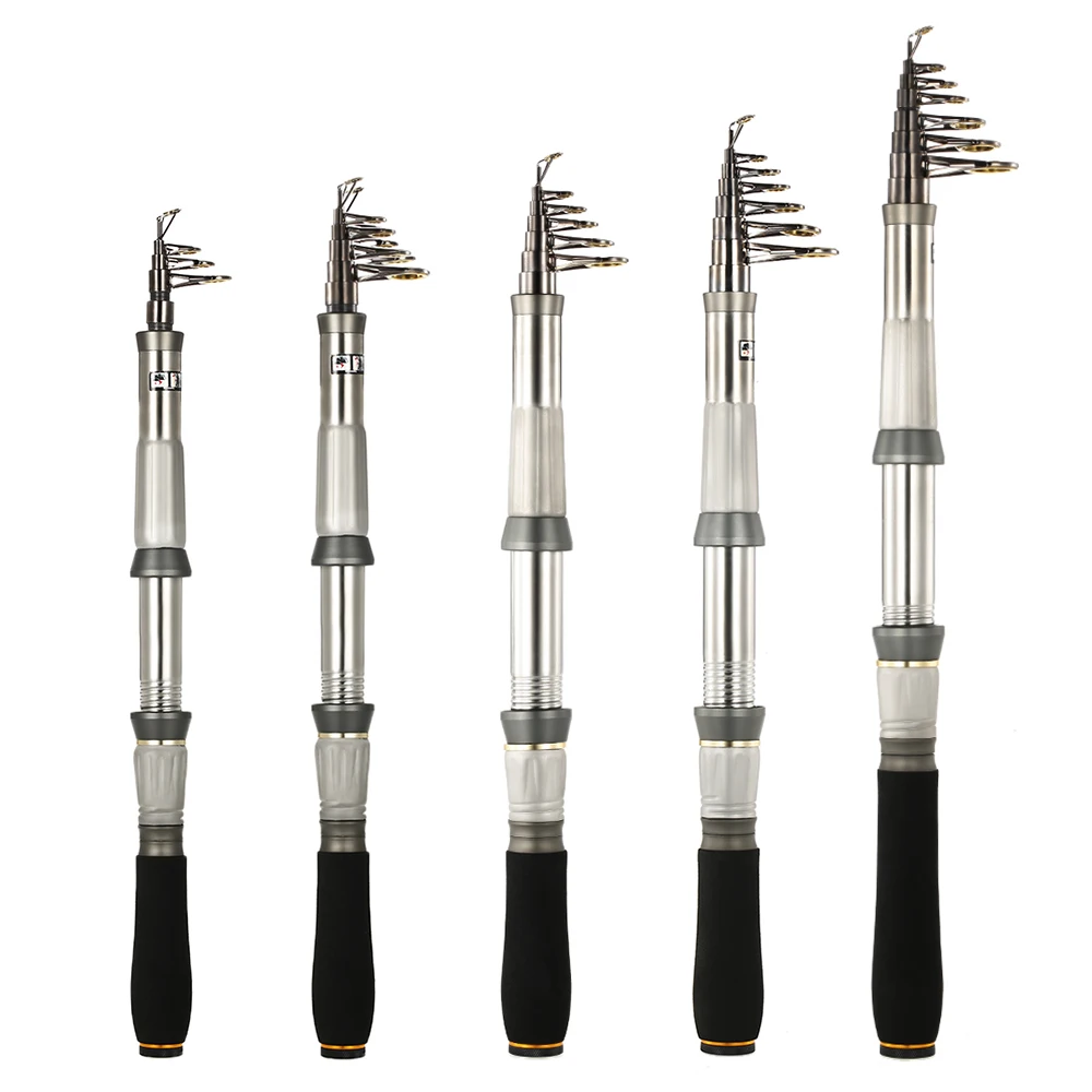 TOMSHOO Portable Carbon Fiber Telescopic Fishing Rod Retractable Travel