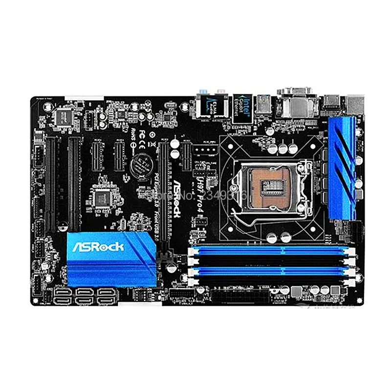 Б/у оригинальный слот LGA1150 H97 материнская плата для ASRock Pro4 настольная USB3.0 SATA3
