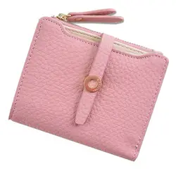 2018 Лидер продаж Мода насосных пояса пряжки короткий Стиль Дамская кошелек карты сумка bolsa feminina