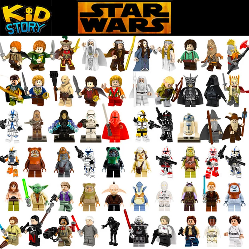 

Single Sale Star Wars Building Blocks leia Sith Lord Darth Vader Maul Revan Dooku Sidious bricks toys kits legoing figures YF30
